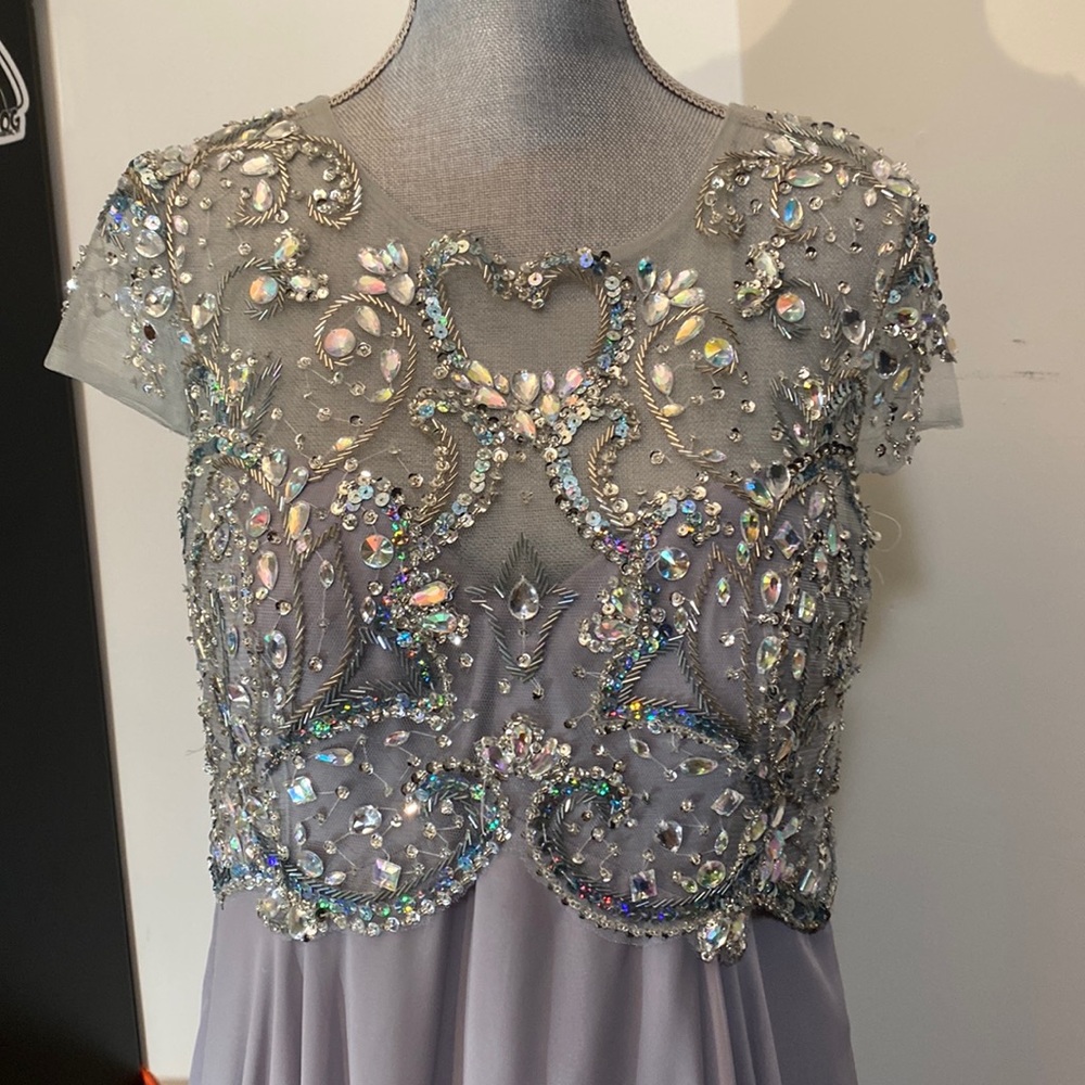 Beautiful Crystal ad chiffon gown